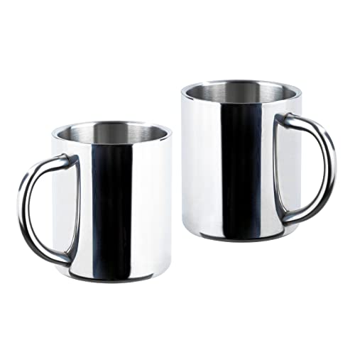 Edelstahl Thermobecher doppelwandig - 2er Set - Isolierbecher mit ca. 200 ml Fassungsvermögen - Campingtasse Kaffetasse Trinkbecher Tasse Becher isoliert spülmaschinengeeignet Edelstahl Thermobecher doppelwandig - 2er Set - Isolierbecher mit ca. 200 ml Fassungsvermögen - Campingtasse Kaffetasse Trinkbecher Tasse Becher isoliert spülmaschinengeeignet von Spetebo