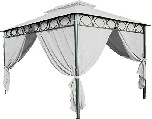 Spetebo Ersatzdach für Pavillon Cape Town 4x3 in beige - Pavillondach wasserdicht - PVC Beschichtung von Spetebo