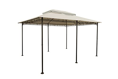 Ersatzdach für Pavillon Cape Town 4x3m - wasserdicht - in 3 Farben - Pavillondach mit PVC Beschichtung (Beige) von Spetebo