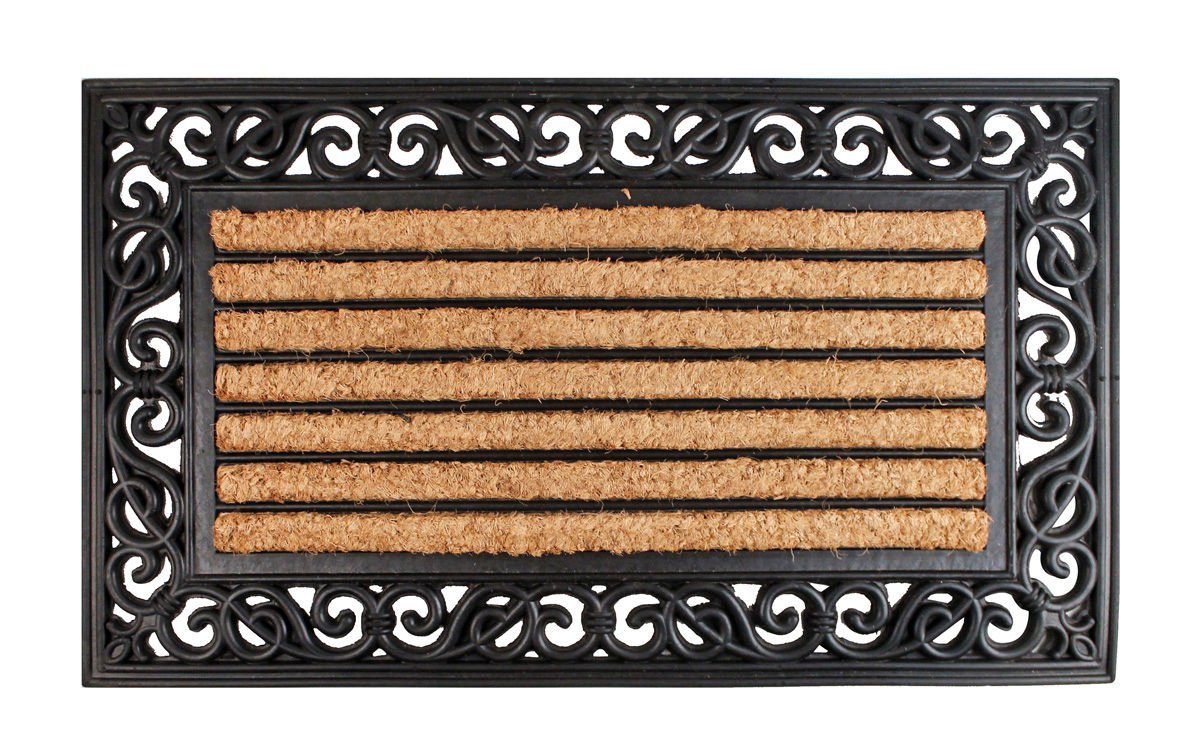 Fußmatte Kokos Fußmatte 45x75 cm - Chateau, Spetebo, eckig, Höhe: 2.50 mm, große Fußmatte für Innen und Außen von Spetebo