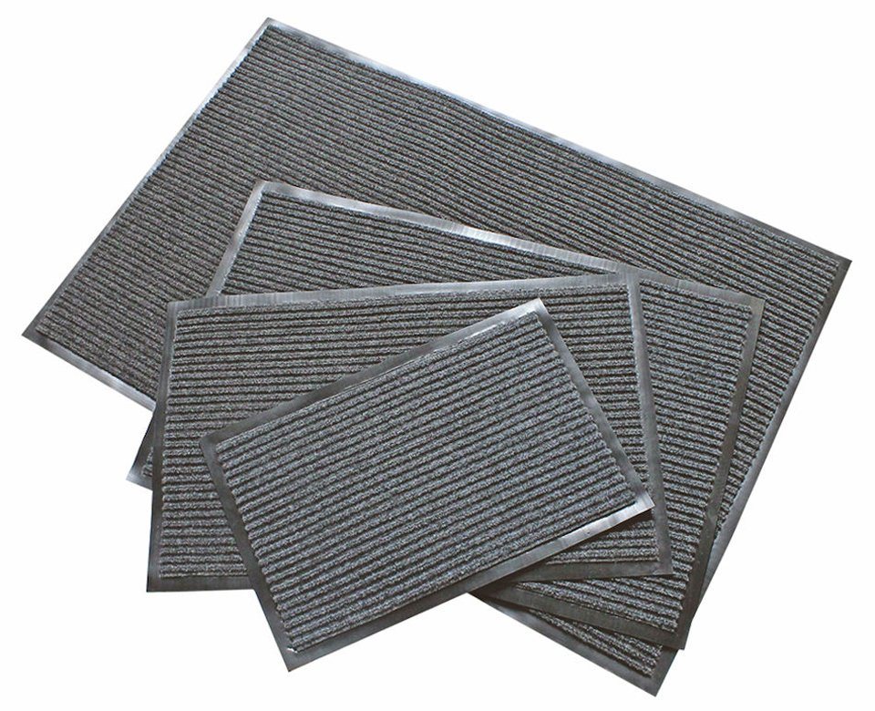 Fußmatte Schmutzfangmatte in grau - 90 x 60 cm, Spetebo, rechteckig, Höhe: 10 mm, Türmatte für Innen und Außen von Spetebo