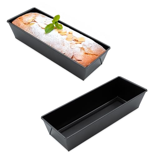 Kasten Kuchenform rechteckig 31 cm dunkelgrau PFOA-frei - 2er Set - Königskuchen Backform mit Antihaft-Beschichtung - Backzubehör Brotbackform Form zum Backen 230° hitzebeständig auslaufsicher Kasten Kuchenform rechteckig 31 cm dunkelgrau PFOA-frei - 2er Set - Königskuchen Backform mit Antihaft-Beschichtung - Backzubehör Brotbackform Form zum Backen 230° hitzebeständig auslaufsicher von Spetebo