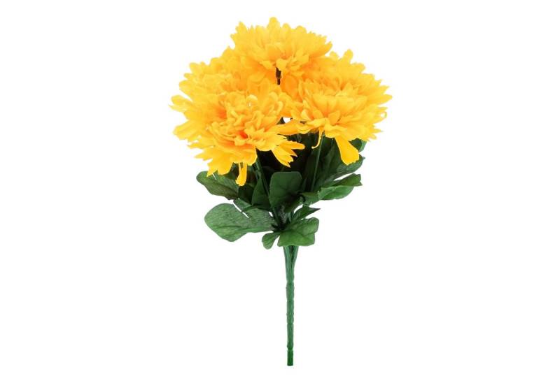 Kunstblumenstrauß Chrysanthemen Strauß künstlich 2er Set Chrysantheme, Spetebo, Höhe 25 cm, Deko Blumenstrauß mit 7 Stielen von Spetebo