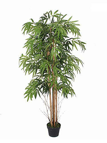 Spetebo Kunstpflanze Big Bambus im Blumentopf - 150 cm - Deko Pflanze Zimmerpflanze künstlich Kunstbaum von Spetebo