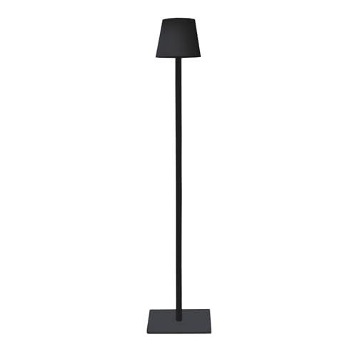 LED Akku Metall Stehlampe schwarz USB aufladbar - 123 x 16 cm - Wohnzimmer Standleuchte dimmbar mit Touch Steuerung kabellos - Deko Leuchte kalt und warm weiß LED Akku Metall Stehlampe schwarz USB aufladbar - 123 x 16 cm - Wohnzimmer Standleuchte dimmbar mit Touch Steuerung kabellos - Deko Leuchte kalt und warm weiß von Spetebo