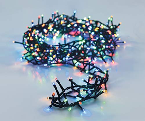 LED Lichterkette bunt mit 8 Leuchtfunktionen - 30 m / 1500 LED - Weihnachts Beleuchtung mit Speicherchip - Garten Advent Winter Deko Licht für Innen und Außen von Spetebo