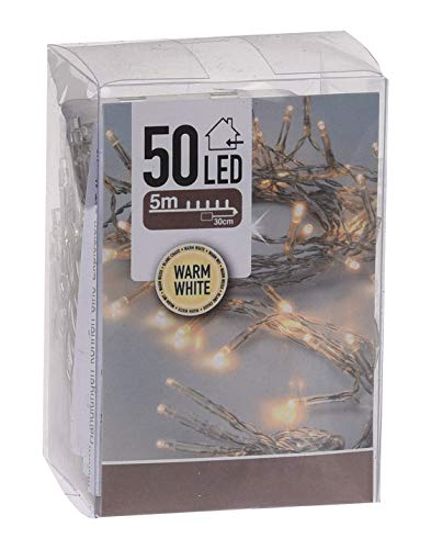 LED Lichterkette warm weiß mit Timer - 5 m Länge mit 50 LED - Weihnachts Beleuchtung für Innen - Indoor Weihnachten Advent Winter Tisch Fenster Deko Batterie betrieben LED Lichterkette warm weiß mit Timer - 5 m Länge mit 50 LED - Weihnachts Beleuchtung für Innen - Indoor Weihnachten Advent Winter Tisch Fenster Deko Batterie betrieben von Spetebo