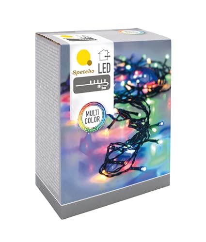 Spetebo LED Lichterkette bunt - 80 LED / 6 m - Multi Color Weihnachts Beleuchtung - Advent Winter Deko für den Innen- und Außenbereich mehrfarbig von Spetebo