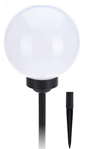 Spetebo LED Solarlampe mit Erdspieß - 15 cm - höhenverstellbar in 2 Größen - mit 2 weißen LEDs von Spetebo