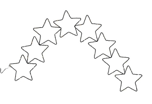 LED Sternenschweif aus Metall in schwarz - 60 x 45 cm - Weihnachts Fensterdeko mit 80 LED in warm weiß beleuchtet - Deko Stern Silhouette Sternschnuppe Batterie betrieben mit Timer LED Sternenschweif aus Metall in schwarz - 60 x 45 cm - Weihnachts Fensterdeko mit 80 LED in warm weiß beleuchtet - Deko Stern Silhouette Sternschnuppe Batterie betrieben mit Timer von Spetebo