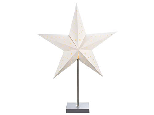 LED Weihnachtsstern Tischlampe - 60 x 45 cm - Batterie betrieben mit 10 warmweißen LED - Tischleuchte Fenster Deko Stern LED Weihnachtsstern Tischlampe - 60 x 45 cm - Batterie betrieben mit 10 warmweißen LED - Tischleuchte Fenster Deko Stern von Spetebo