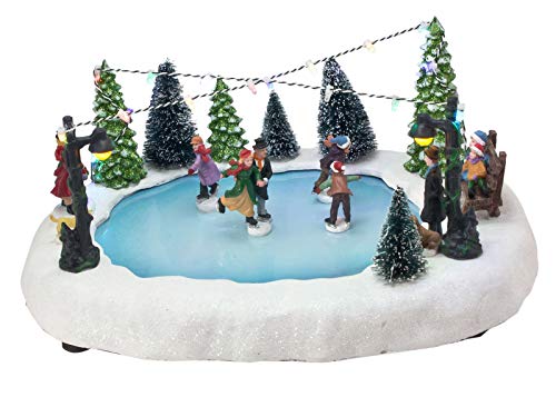 Spetebo LED Weihnachtszene - Eisbahn mit fahrenden Figuren - Tischdekoration Weihnachtsdeko beleuchtet Spetebo LED Weihnachtszene - Eisbahn mit fahrenden Figuren - Tischdekoration Weihnachtsdeko beleuchtet von Spetebo