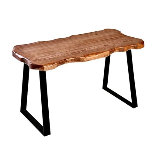 Spetebo Massivholz Sitzbank aus Kiefernholz - 80 x 33 cm - Holzbank mit Metall Beinen - Kiefer massiv Holz Sitz Bank Deko Couch Tisch handgefertigt von Spetebo