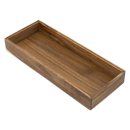 Organizer Modul aus Akazienholz stapelbar - 37 x 15 cm - Schreibtisch Aufbewahrungsbox aus Holz erweiterbar - Schubladenbox Ordnungsbox für Bad Büro Küche Bastel Utensilien Deko Kerzen Tablett von Spetebo