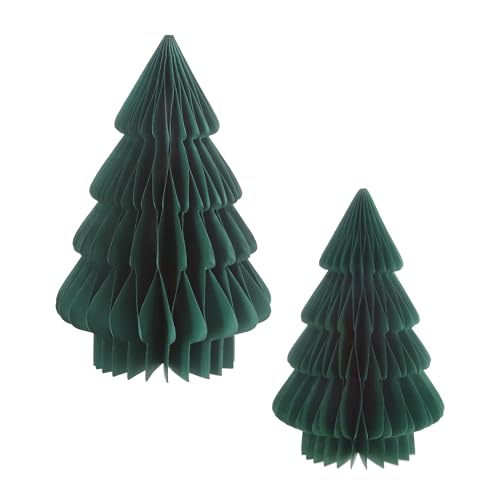 Papier Tannenbaum Aufsteller 2er Set 30 cm / 20 cm - grün - Tisch Deko Weihnachtsbaum zum Aufstellen - Dekoaufsteller für Weihnachten Advent Winter Fenster Dekoration Papier Tannenbaum Aufsteller 2er Set 30 cm / 20 cm - grün - Tisch Deko Weihnachtsbaum zum Aufstellen - Dekoaufsteller für Weihnachten Advent Winter Fenster Dekoration von Spetebo