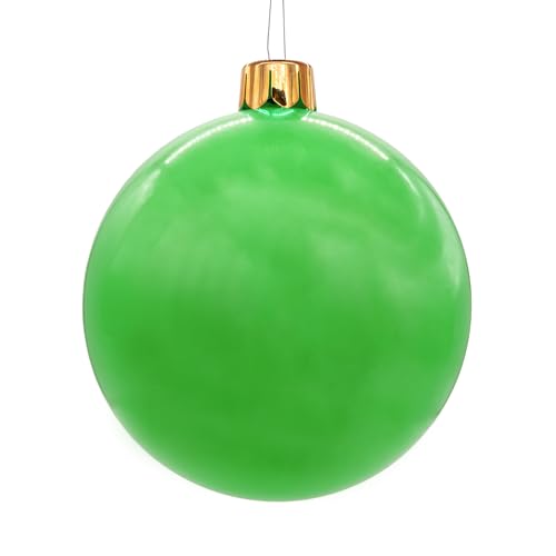 Spetebo Riesen Weihnachtskugel aufblasbar 45 cm mit Erdspieß - grün - XXL Christbaumkugel Garten Dekoration mit Saugnapf - Aufblasbarer Outdoor Weihnachtsball Baumschmuck extra groß Spetebo Riesen Weihnachtskugel aufblasbar 45 cm mit Erdspieß - grün - XXL Christbaumkugel Garten Dekoration mit Saugnapf - Aufblasbarer Outdoor Weihnachtsball Baumschmuck extra groß von Spetebo