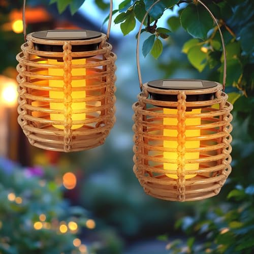 Solar Mini Leuchte in Rattan Optik 11 x 10 cm - 2er Set - LED Laterne klein zum Hängen oder Stellen - Garten Deko Party Beleuchtung Solarlaterne Solarlampe Lampion Hängeleuchte Solar Mini Leuchte in Rattan Optik 11 x 10 cm - 2er Set - LED Laterne klein zum Hängen oder Stellen - Garten Deko Party Beleuchtung Solarlaterne Solarlampe Lampion Hängeleuchte von Spetebo