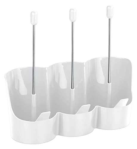 Spetebo 3er Flaschenhalter 29 x 12 cm - weiß - Universal Abtropfgestell für 3 Trinkflaschen - Wasser Trink Flaschen Thermosflasche Karaffen Halter Abtropf Ständer Spetebo 3er Flaschenhalter 29 x 12 cm - weiß - Universal Abtropfgestell für 3 Trinkflaschen - Wasser Trink Flaschen Thermosflasche Karaffen Halter Abtropf Ständer von Spetebo