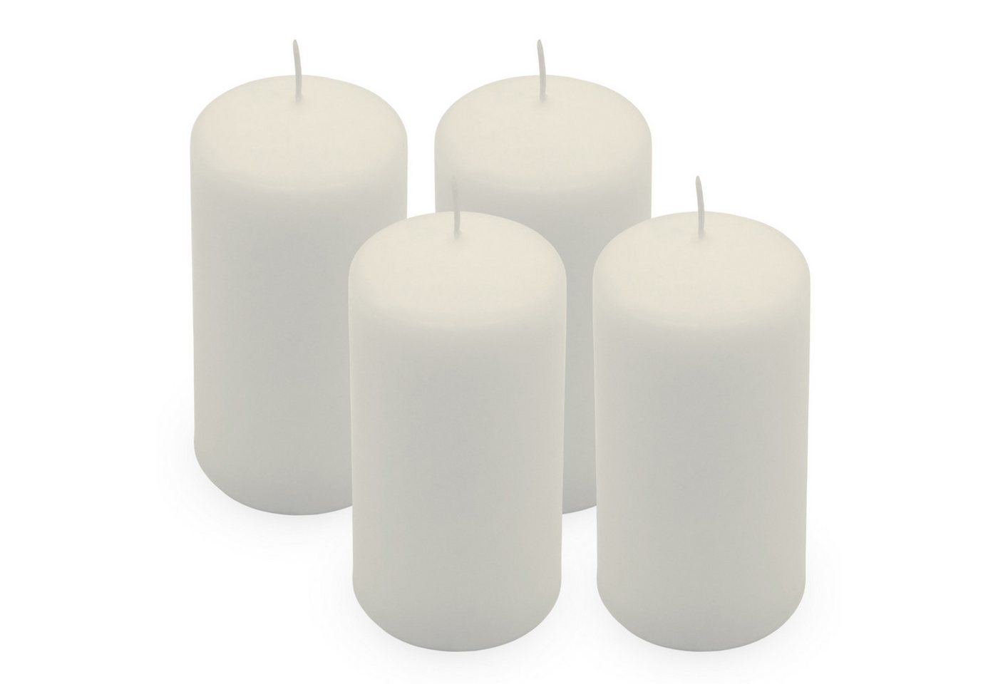 Spetebo Adventskerze Echtwachs Stumpenkerze 4er Set 10 x 5 cm (Anzahl, 1-tlg., Set), Brenndauer in Stunden jeweils ca. 25 Stunden von Spetebo