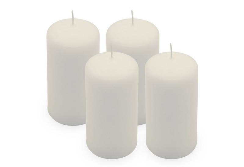 Spetebo Adventskerze Echtwachs Stumpenkerze 4er Set 10 x 5 cm (Anzahl, 1-tlg., Set), Brenndauer in Stunden jeweils ca. 25 Stunden von Spetebo