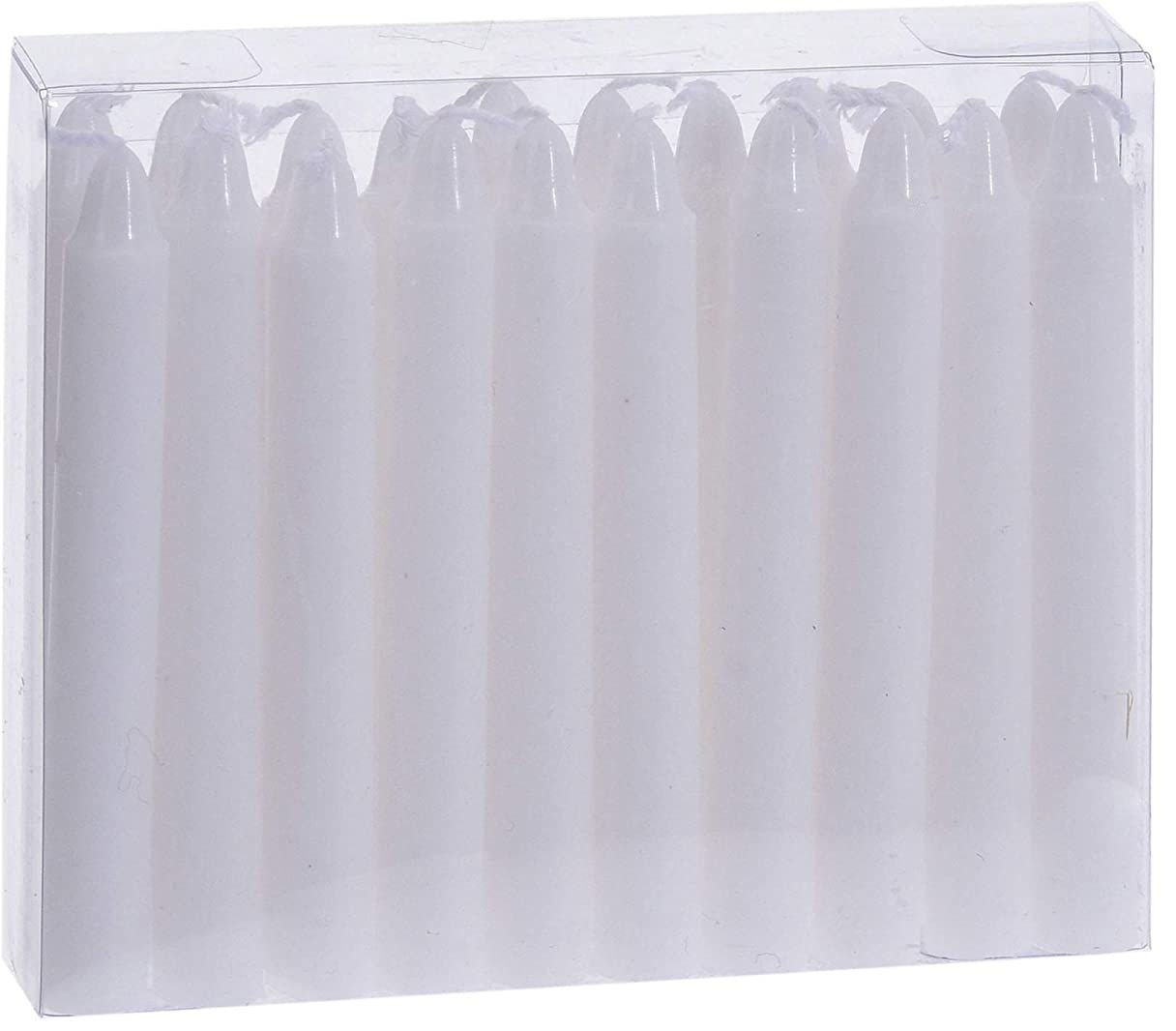 Spetebo Adventskerze Kleine Echtwachs Stabkerzen 20er Pack - weiß (Set, 20-tlg., 20-teilig), Christbaum Weihnachtsbaum Deko Kerze klein von Spetebo