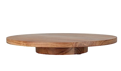 Spetebo Akazienholz Drehteller natur - 37 cm - Massive Holz Servierplatte drehbar - Deko Holzteller Servierbrett Gewürzrondell Kuchenplatte von Spetebo