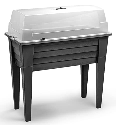 Spetebo Anzucht Gewächshaus auf Beinen 83 x 78 cm - eckig - Hochbeet mit Treibhaus Deckel - Frühbeet Anzuchthilfe Pflanzkübel Blumenkasten Abdeckhaube Spetebo Anzucht Gewächshaus auf Beinen 83 x 78 cm - eckig - Hochbeet mit Treibhaus Deckel - Frühbeet Anzuchthilfe Pflanzkübel Blumenkasten Abdeckhaube von Spetebo