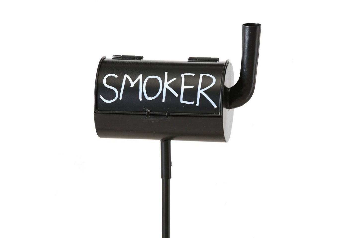 Spetebo Aschenbecher Metall Aschenbecher SMOKER mit Erdspieß - 115 cm, dekorativer Standaschenbecher in schwarz von Spetebo