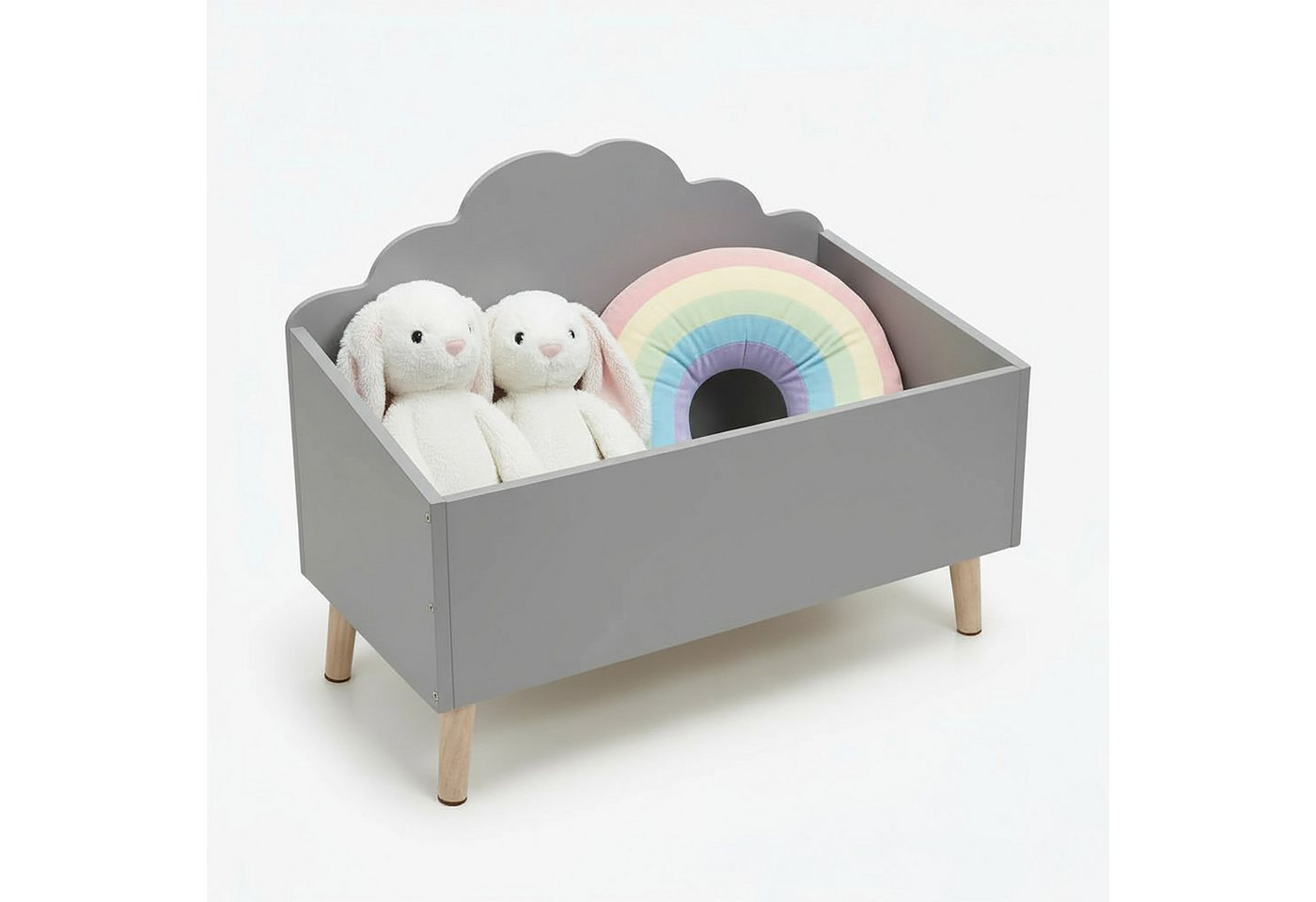 Spetebo Aufbewahrungsbox Kinder Aufbewahrungstruhe Wolke 58 x 45 cm (Anzahl, 1 St., Stück), robust und langlebig von Spetebo