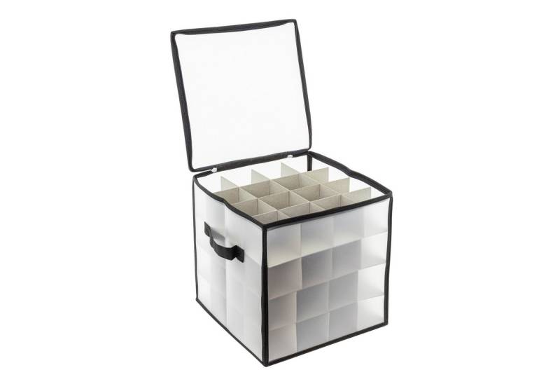Spetebo Aufbewahrungsbox für Christbaumkugeln (Weihnachtsschmuck Sortierbox, 1 St., mit 64 Fächer), platzsparend von Spetebo