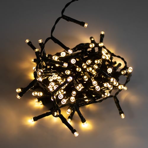 Spetebo Außen Lichterkette warm weiß mit Timer - 160 LED / 4 m - Weihnachtslichterkette mit 8 Funktionen Batterie betrieben - Garten Weihnachten Advent Winter Deko Beleuchtung wasserdicht Spetebo Außen Lichterkette warm weiß mit Timer - 160 LED / 4 m - Weihnachtslichterkette mit 8 Funktionen Batterie betrieben - Garten Weihnachten Advent Winter Deko Beleuchtung wasserdicht von Spetebo