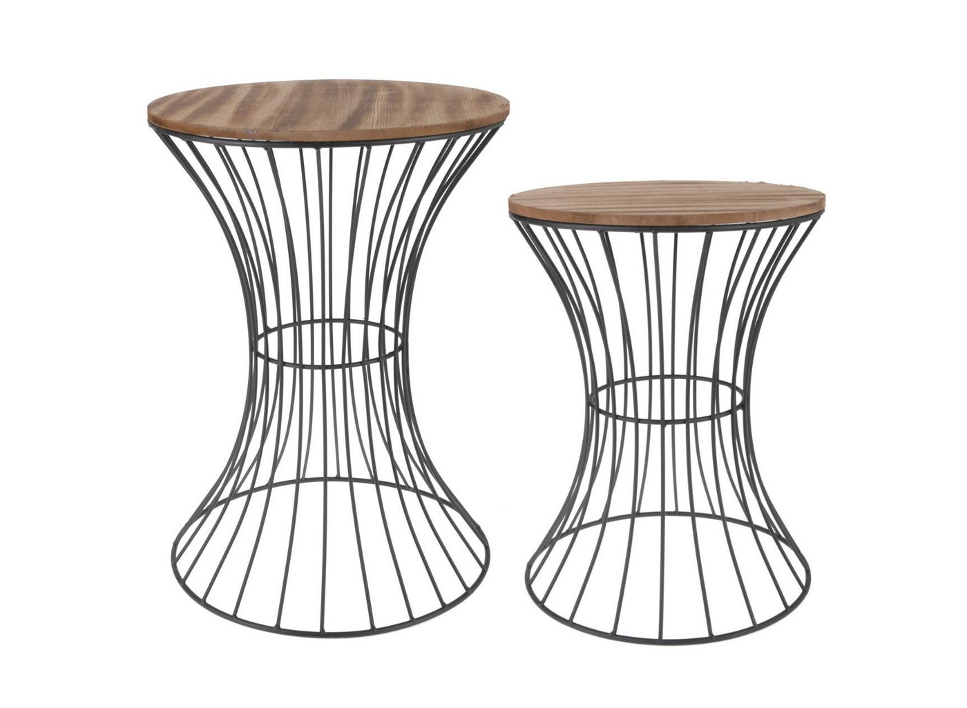 Spetebo Beistelltisch Design Beistelltisch Metall - 39 x 30 cm (Stück, 1-St., Beistelltisch), Holz Deko Tisch von Spetebo