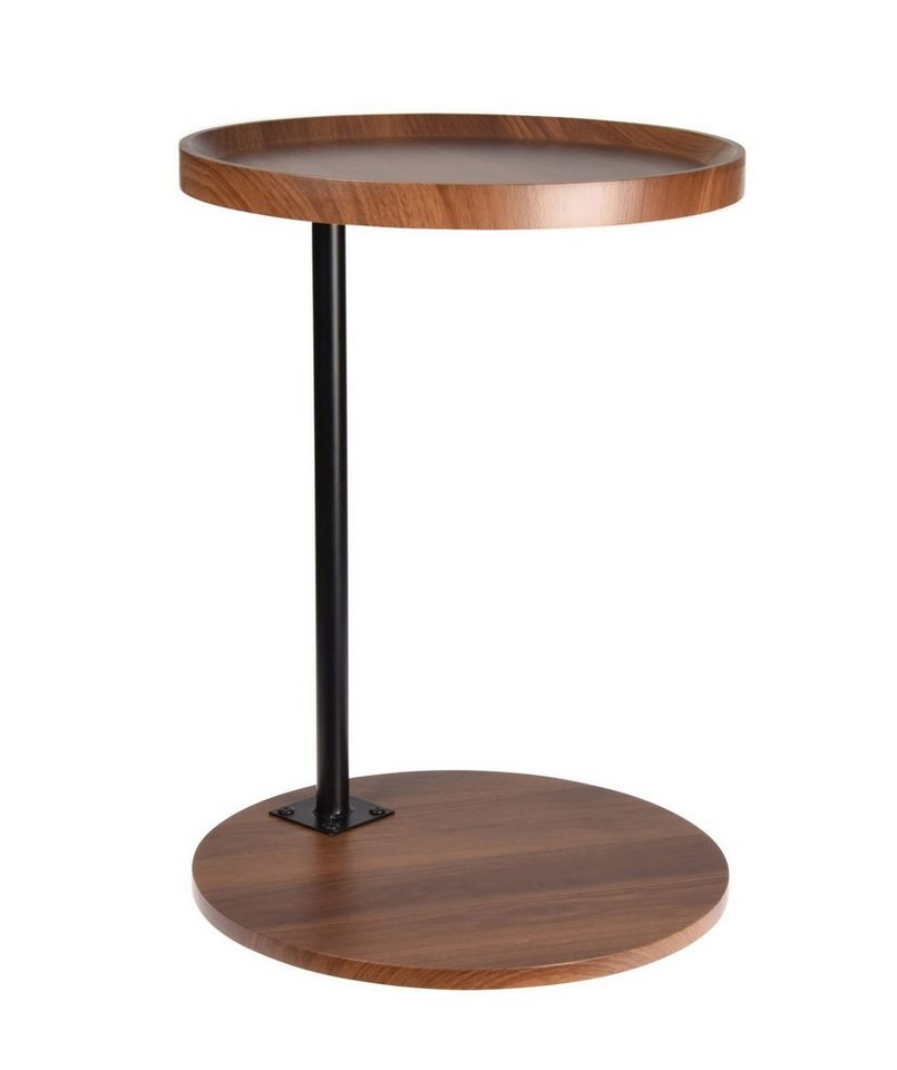 Spetebo Beistelltisch Holz Beistelltisch braun / schwarz - 40 cm (Packung, 1 tlg), Tisch zum Zustellen oder Dekorieren von Spetebo