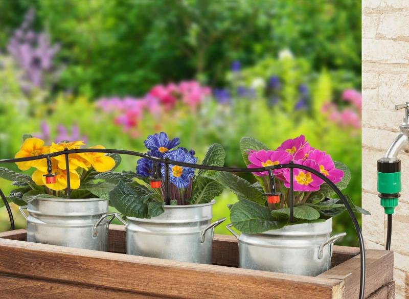 Spetebo Bewässerungssystem Micro-Drip Pflanzen Bewässerungssystem - 10 m, (Set, 35-tlg., Bewässerungssystem), Schlauch System für Topfpflanzen von Spetebo