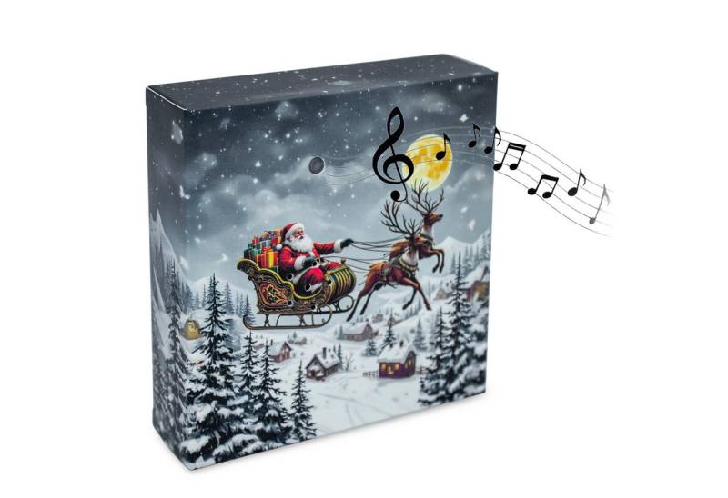 Spetebo Bewegungsmelder Weihnachts Soundbox mit Merry Christmas Melodie - 12 cm -, (Stück, 1-St., Anzahl), Soundlänge ca. 1 Minute von Spetebo