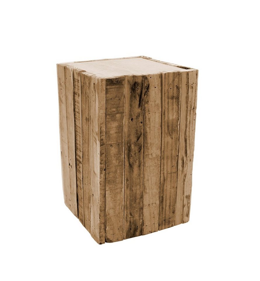 Spetebo Blumentisch Holz Sockel LEON - S - ca. 30x20 cm (Packung, 1-St., Ständer aus Holzlatten), dekorativer kleiner Holzständer von Spetebo