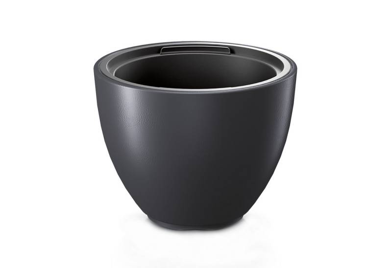 Spetebo Blumentopf Kunststoff Pflanzkübel - Design Blumentopf in anthrazit (Anzahl, 1 St., Stück), frostsicher und UV-beständig von Spetebo