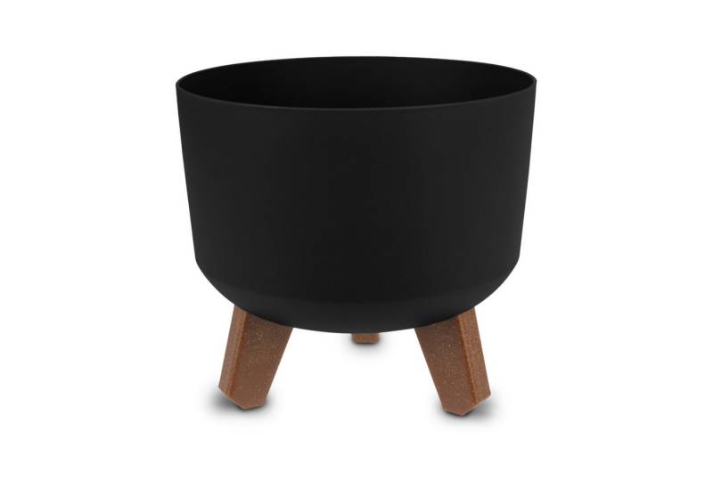 Spetebo Blumentopf auf Füßen (Artikel, 1 St., Pflanztopf in schwarz), mit Wasserspeicher von Spetebo