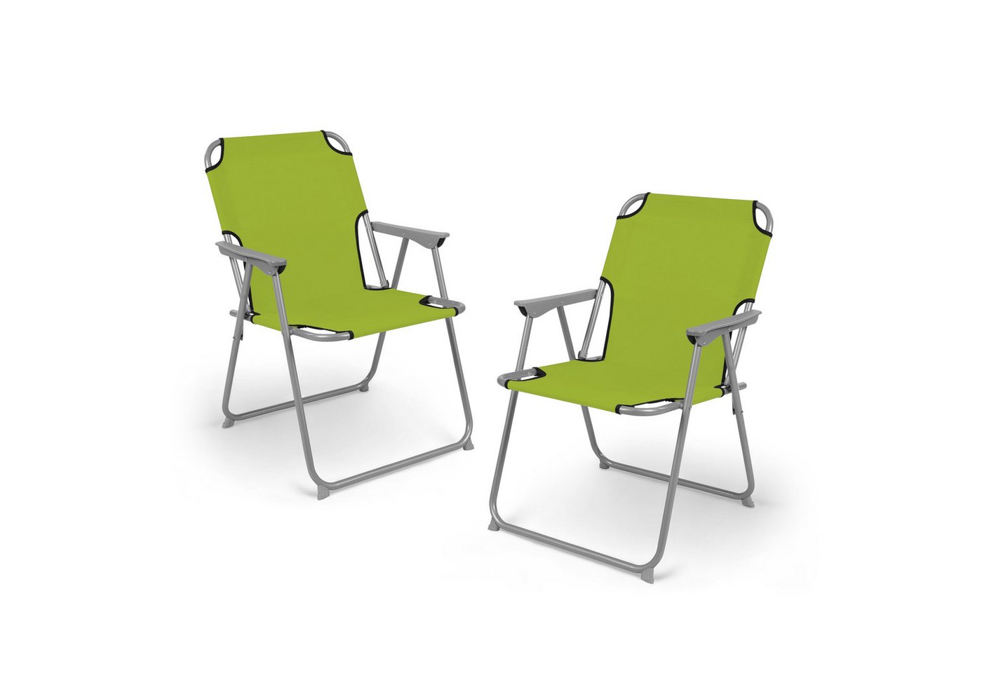 Spetebo Campingstuhl Camping Klappstuhl belastbar bis 120 kg - 2er Set (Anzahl, 1 St), zusammenklappbar von Spetebo