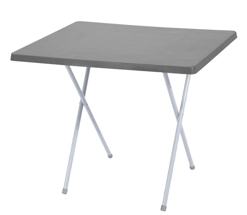 Spetebo Campingtisch Camping Klapptisch höhenverstellbar grau - 79x60cm (Einteilig, 1-St., 1 Tisch), Universal Tisch klappbar von Spetebo