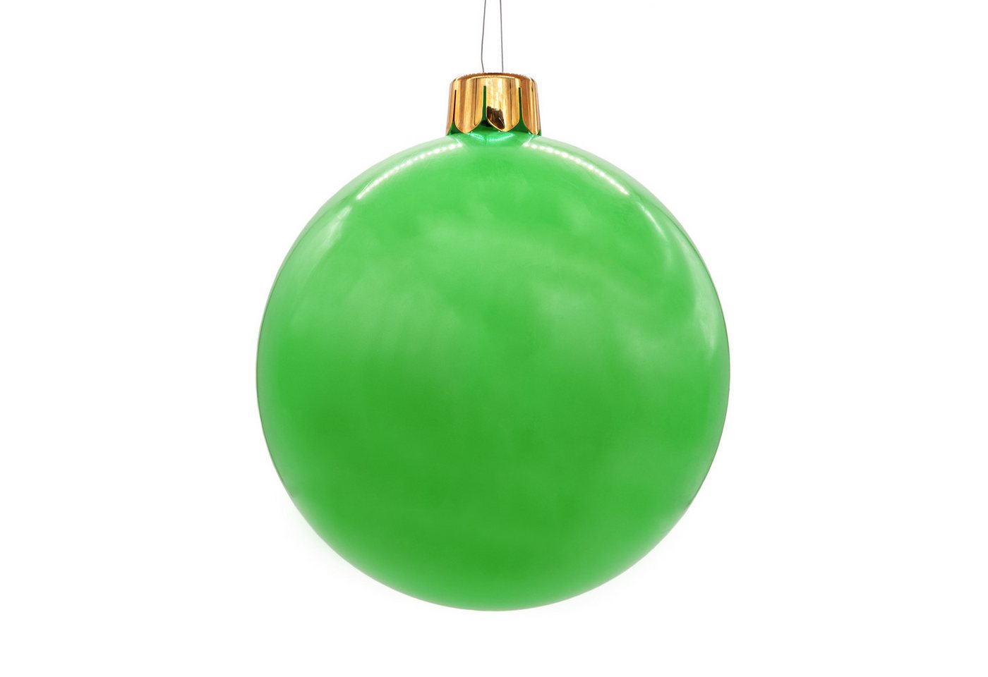 Spetebo Christbaumschmuck Riesen Weihnachtskugel aufblasbar 45 cm (1-tlg), inklusive Erdspieß, Saugnapf und Karabinerhaken von Spetebo