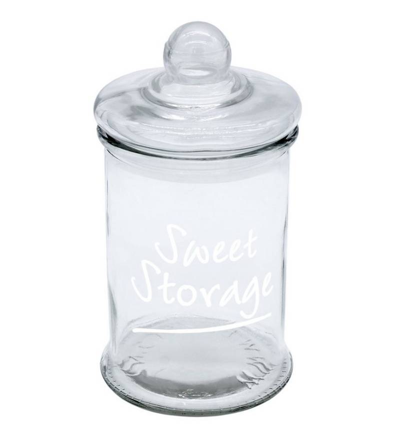 Spetebo Vorratsglas Bonboniere mit luftdichtem Deckel, Glas, Kunststoff, (Packung, 1-tlg., 1x Süßigkeiten Vorratsglas 1,25 L), Dekoratives Süßigkeiten Vorratsglas Keksdose 1,25 Liter von Spetebo