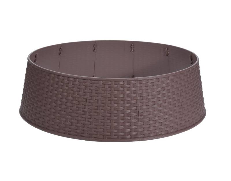 Spetebo Christbaumständer Weihnachtsbaum Rock Rattan - 65 cm - Baum Ständer (Stück, 1-tlg., Weihnachtsbaumrock), Rock für den Weihnachtsbaum aus Kunststoff in Rattanoptik von Spetebo