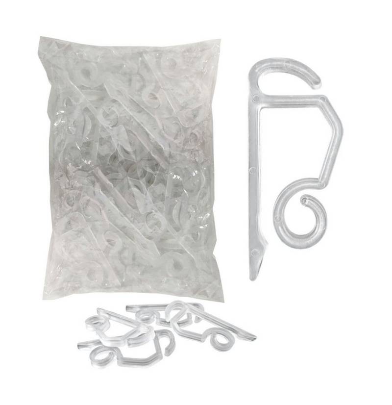 Spetebo Dekohaken Dachrinnenhaken für Lichterketten und Lichternezte, Dachrinne, Dachpfanne, (Packung, 24-St., 24 Stück), Kunststoff Dachrinnen Halterung von Spetebo