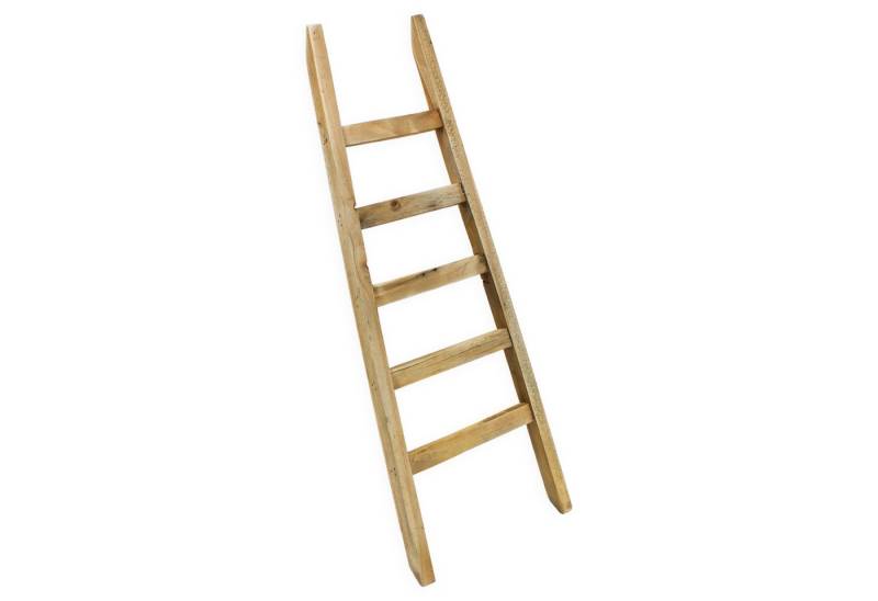 Spetebo Dekoleiter Holz mit 5 Sprossen - 80 x 29 cm - Mini Leiter im Landhaus Design (Stück, 1 St., 1), in konischer Form von Spetebo
