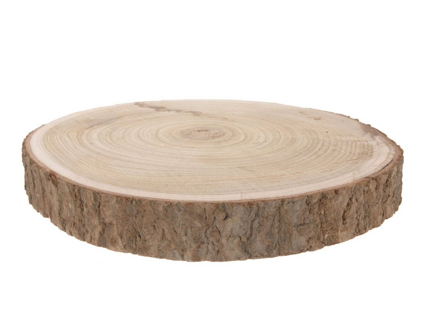 Spetebo Dekoobjekt Echtholz Baumscheibe natur 23-28 cm (Stück, 1 St., Holz Baumscheibe), Holz Scheiben zum Dekorieren, Bemalen oder Brandmalen von Spetebo