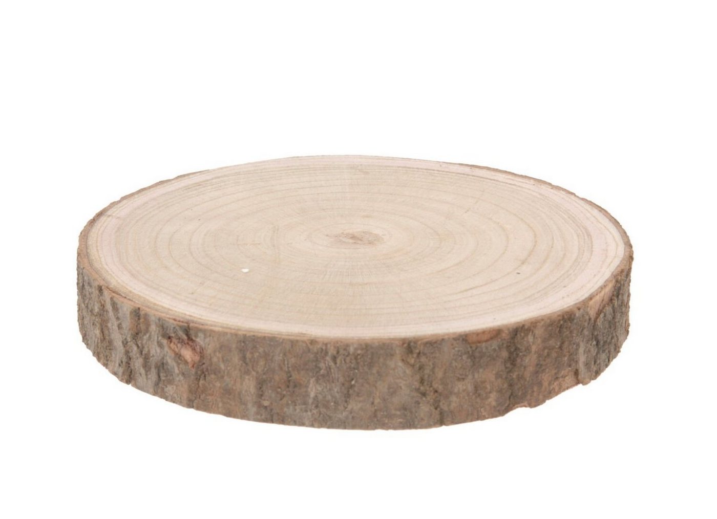 Spetebo Dekoobjekt Echtholz Baumscheibe natur - Ø 18-23 cm (Stück, 1 St., Holz Baumscheibe), Holzscheibe zum Dekorieren, Bemalen oder Brandmalen von Spetebo