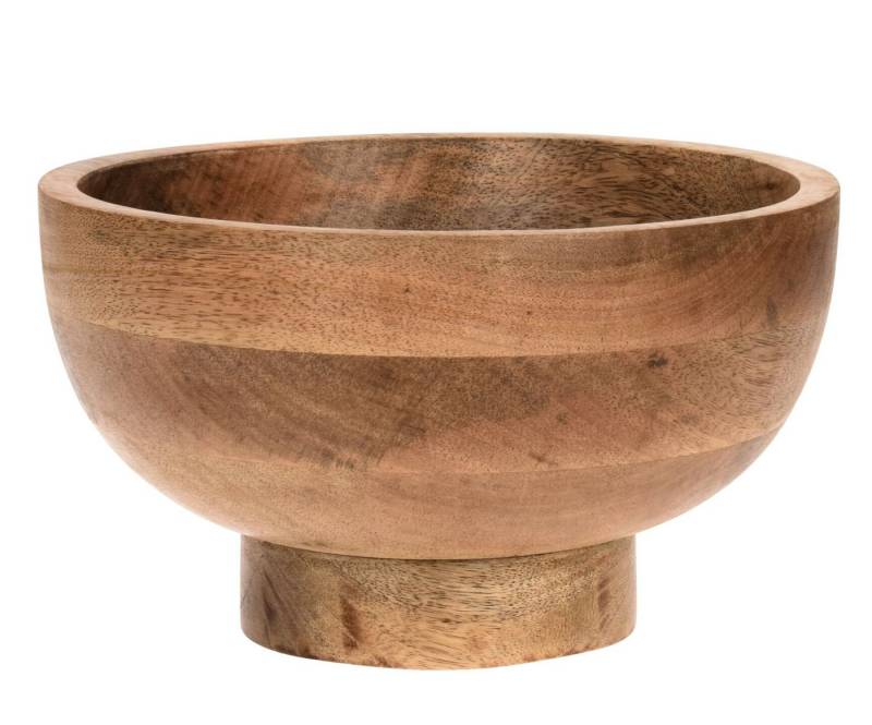 Spetebo Dekoschale Mangoholz Obstschale rund lebensmittelecht - 25 cm (Einzelstück, 1 St., 1tlg), Obst oder Snack, Naturprodukt, Mangoholz von Spetebo