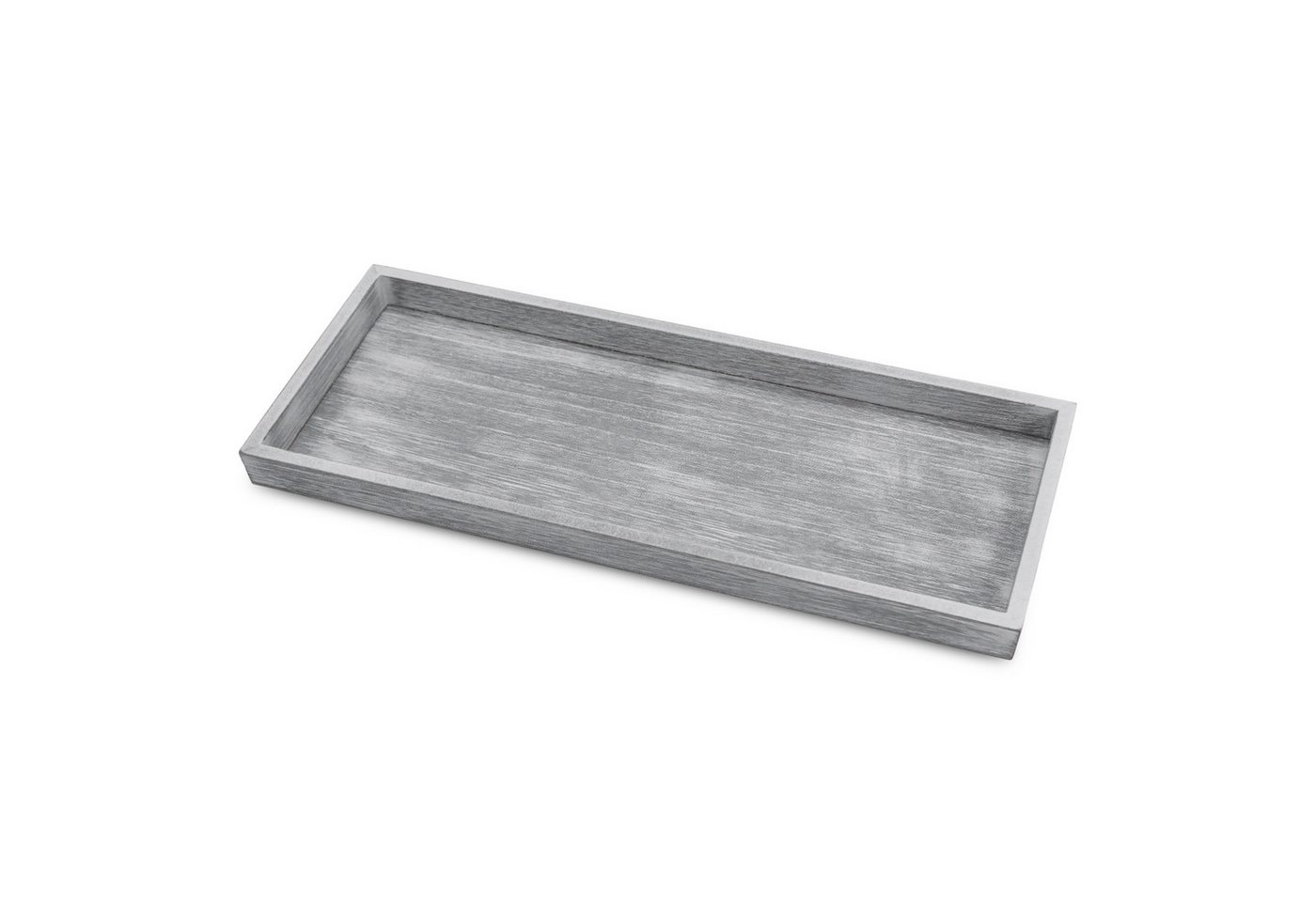 Spetebo Dekotablett rustikaler Kerzenteller aus Holz (rechteckig, 1 St., shabby weiß), Vintage Tablett zum servieren und dekorieren von Spetebo