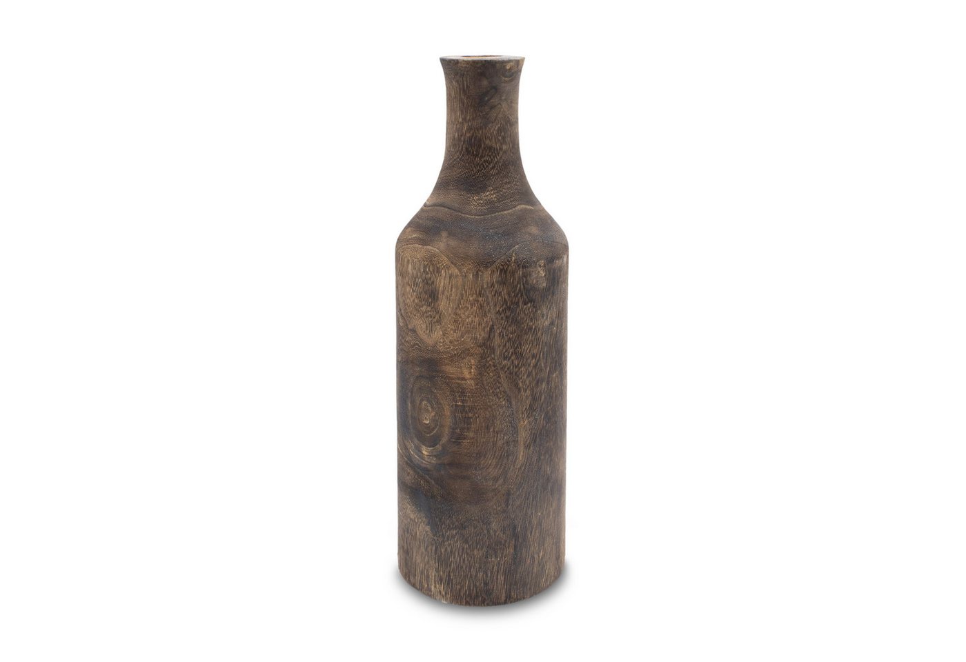 Spetebo Dekovase (Packung, 1 St., 1 Vase), Holzvase XXL Flasche naturbelassen von Spetebo